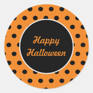 Adesivo Palitos redondos de Halloween (laranja e preto)