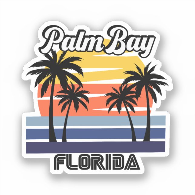 Adesivo Palm Bay, Flórida (Frente)