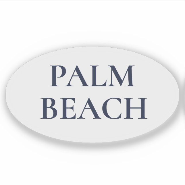 Adesivo Palm Beach Esnobe Costeira (Frente)