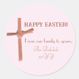 Adesivo Palm Cross Family Personalizado - Cor-de-rosa