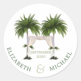 Adesivo Palm Moderno Elegante de Chuppah