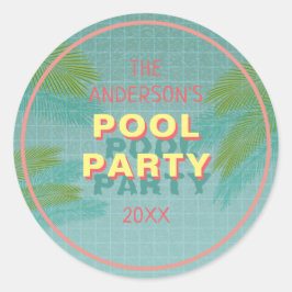 Adesivo Palm Piscina Party Stickers