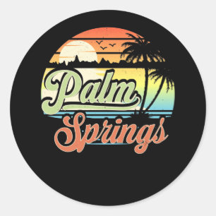 Adesivo Palm Springs California Beach Vacation Sunset