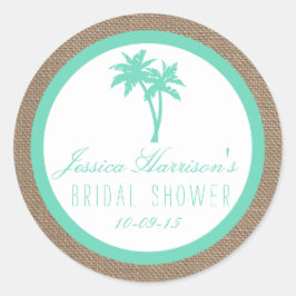 Adesivo Palm Tree Beach Chá de panela Stickers