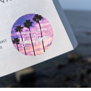 Adesivo Palm Tree Customizable Book Sticker