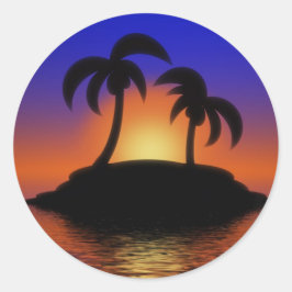 Adesivo Palm Tree Sunset