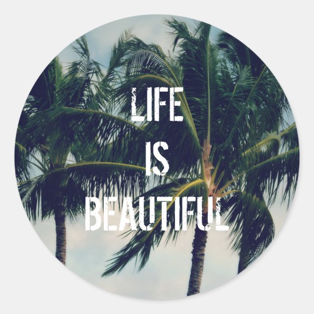 Adesivo Palm Trees do Havaí (Frente)