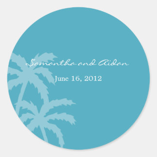 Adesivo Palm Trees Favor Sticker ou Envelope Seal