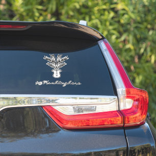 Adesivo Palma Árvore Palma Nome desenhado Script Car Stick