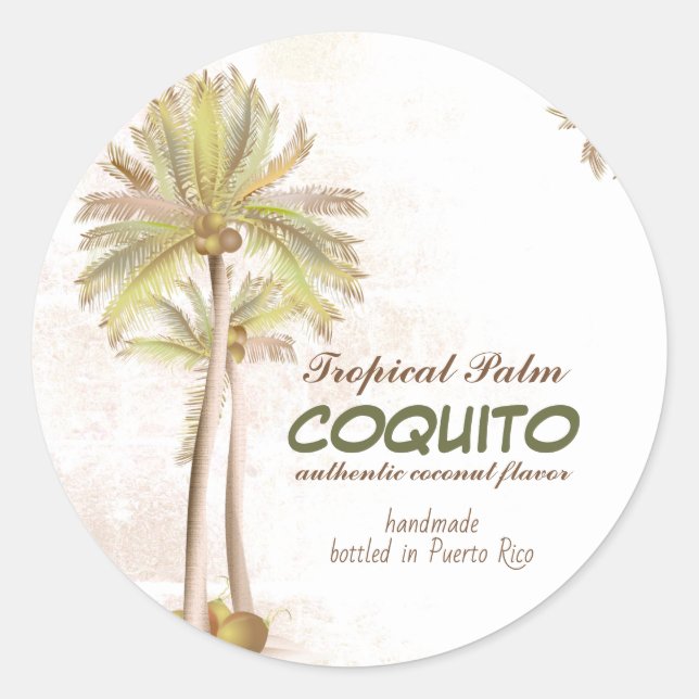Adesivo Palma Tropical de Coquito (Frente)