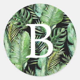 Adesivo Palma tropical selvagem | Selos De Envelope De Mon