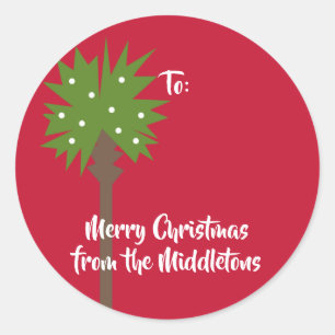 Adesivo Palmeira com luzes do White Christmas