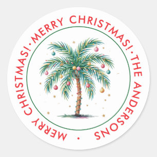Adesivo Palmeira de Natal Personalizada