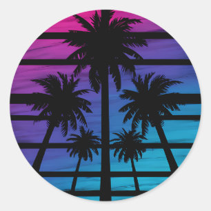 Adesivo Palmeira Havaiana Praia Férias de Verão