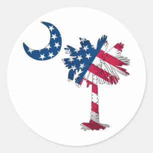 Adesivo Palmetto da bandeira americana