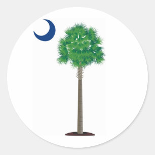 Adesivo Palmetto e crescente de South Carolina