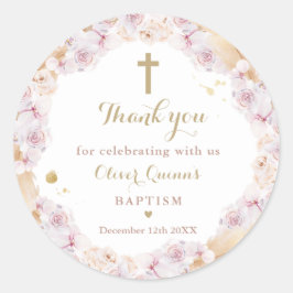 Adesivo Pampas Grass Bohemian Baptism Christening Favor