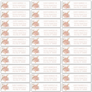 Adesivo Pampas Grass Lista de Endereços de Convidado Hyd