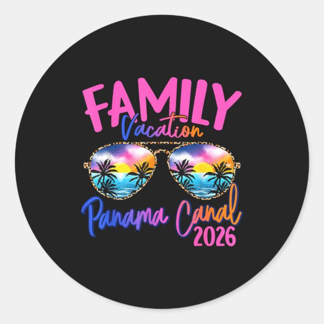Adesivo Panama C Vacation 2026 Souvenir Matching Family Gr (Frente)