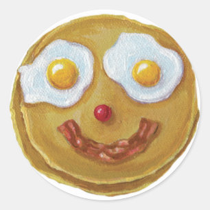Adesivo Pancake Sticker Feliz