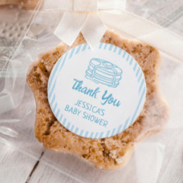 Adesivo Pancakes and Pajamas Breakfast Boy Baby Shower