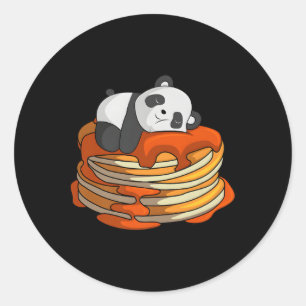 Adesivo Pancakes Panda No Waffle Breakfast Flapjack Hotcak