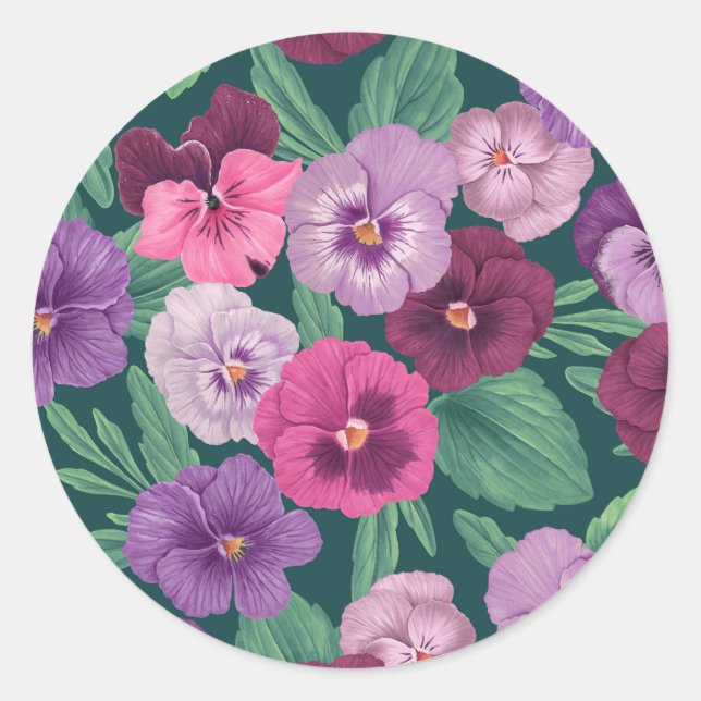 Adesivo Pancas coloridas em azul esverdeado escuro (Frente)