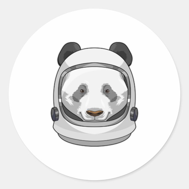 Adesivo Panda as Astronaut with Helmet (Frente)