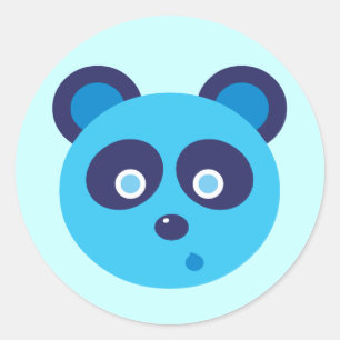 Adesivo Panda azul