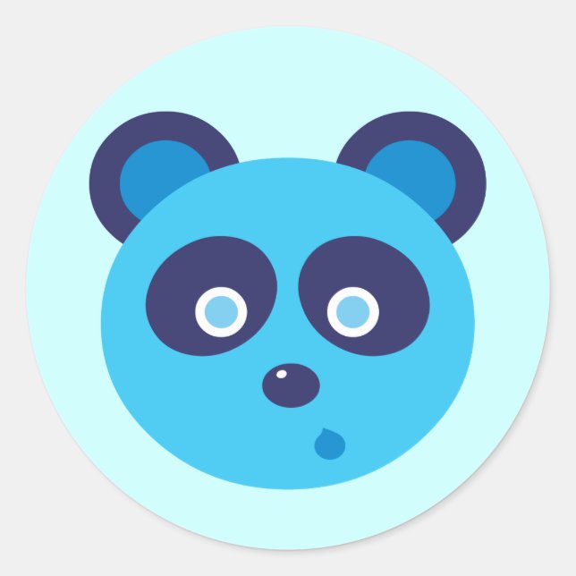 Adesivo Panda Azul (Frente)