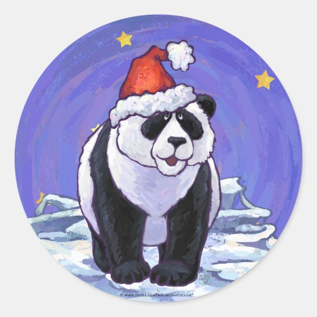 Adesivo Panda Bear Christmas (Frente)