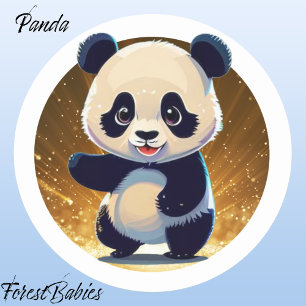 Adesivo Panda Bear 🐼 Cute Whimsic Animal Australiano