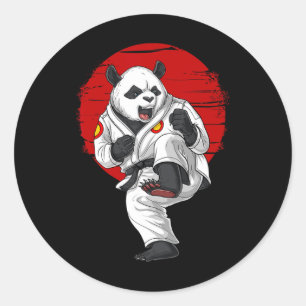 Adesivo Panda Bear Karate Kickboxing Kung Fu Taekwondo Mar