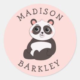 Adesivo Panda Bear Kid's Envelope Selo Bonito