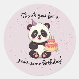 Adesivo Panda Birthday Sticker