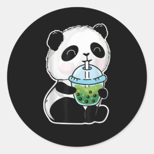 Adesivo Panda Boba Tea Panda E Bubble Tea