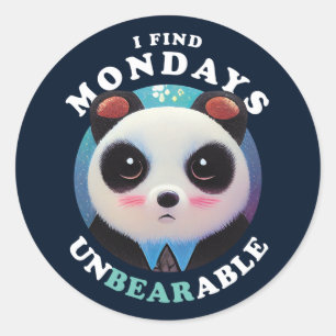 Adesivo Panda Bonita Encontra Montes Insuportáveis Citaç