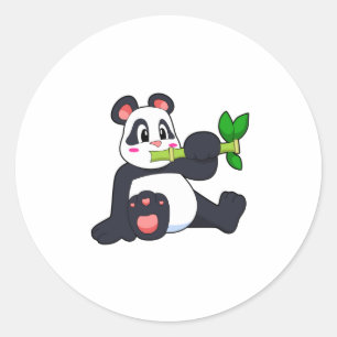 Adesivo Panda com Bamboo