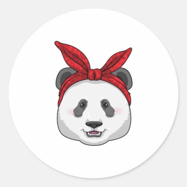 Adesivo Panda com Bandana (Frente)