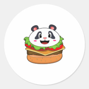 Adesivo Panda com o Burger