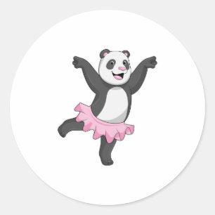Adesivo Panda como Ballerina no Balé