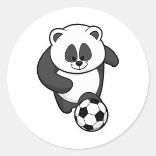 Adesivo Panda como jogador de futebol no Soccer
