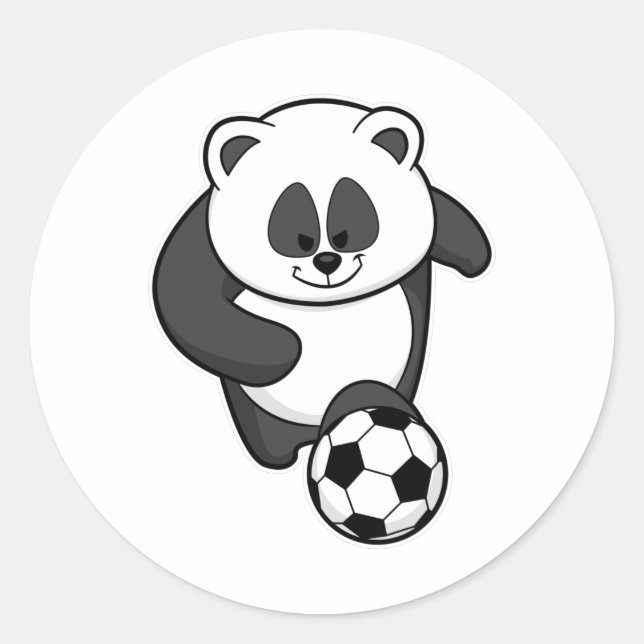 Adesivo Panda como jogador de futebol no Soccer (Frente)