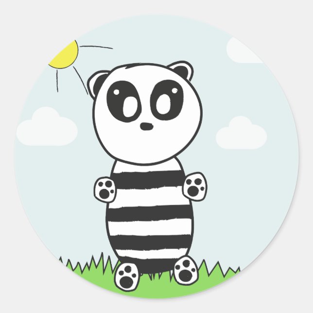 Adesivo Panda Crianças (Frente)