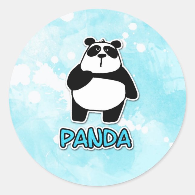Adesivo panda de amor pela paz (Frente)