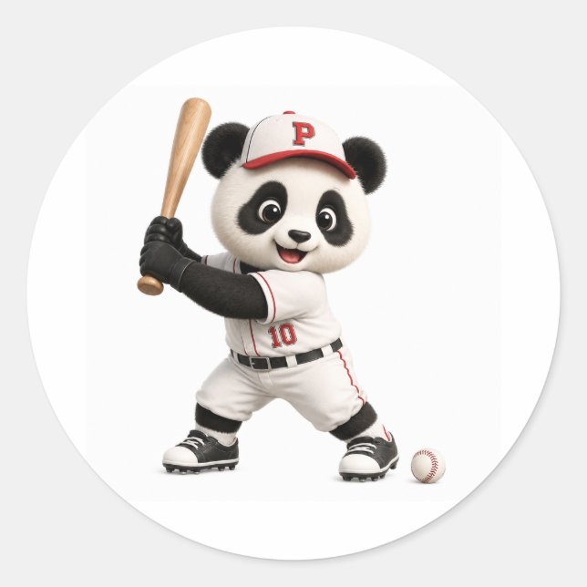 Adesivo Panda de beisebol  (Frente)