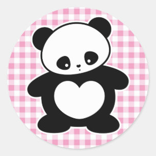 Adesivo Panda de Kawaii
