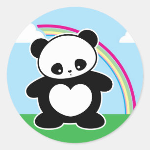 Adesivo Panda de Kawaii