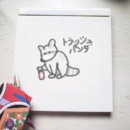 Adesivo Panda de lixo japonês