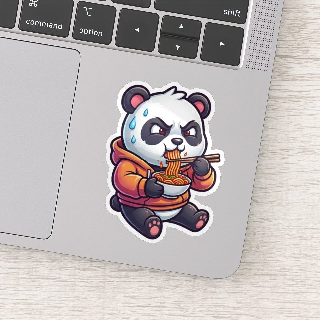 Adesivo Panda de Macarrão Picante (Detalhe)